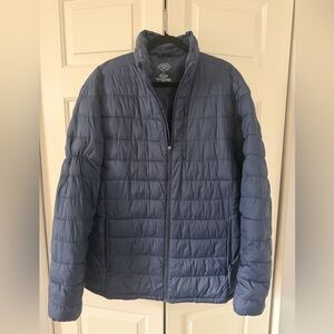St. John's Bay Men's Blue Puffer Jacket